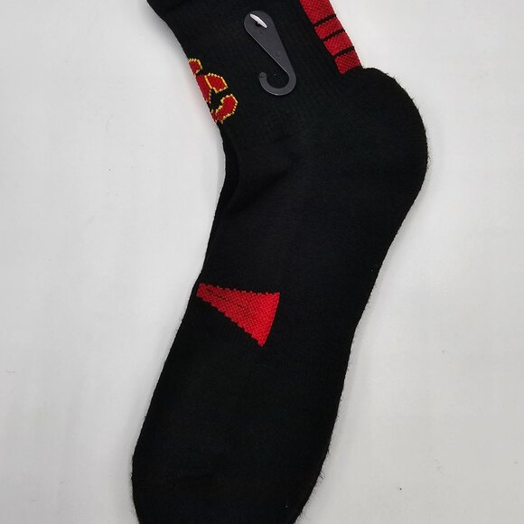NWT USC Trojans Black Quarter Sock Mens Size 6-12 (W 10-12) MSRP: $10.95 - Picture 2 of 2